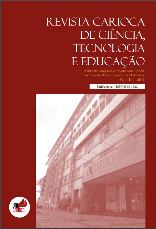 					Visualizar v. 1 n. 1 (2016): Revista Carioca de Ciência, Tecnologia e Educação
				